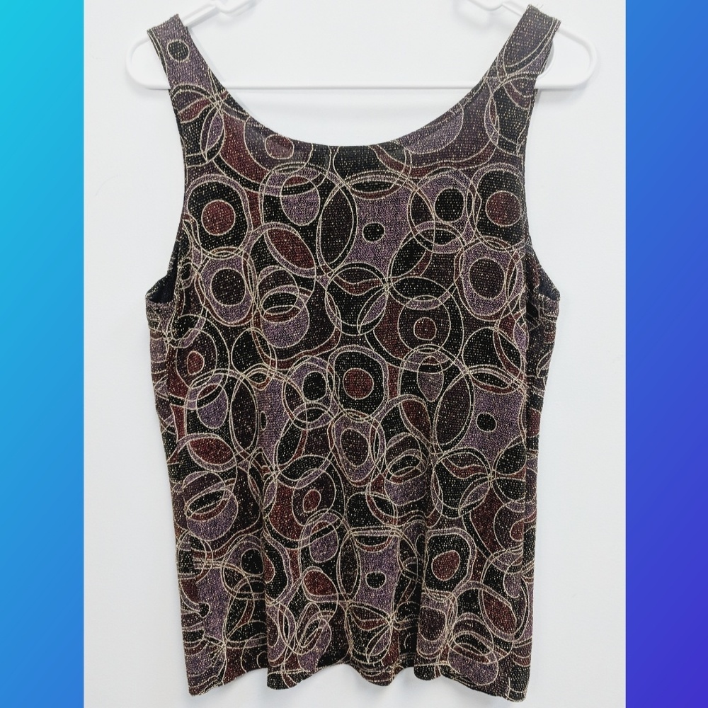 Chico's Sleeveless Metalic Top - Picture 2 of 5